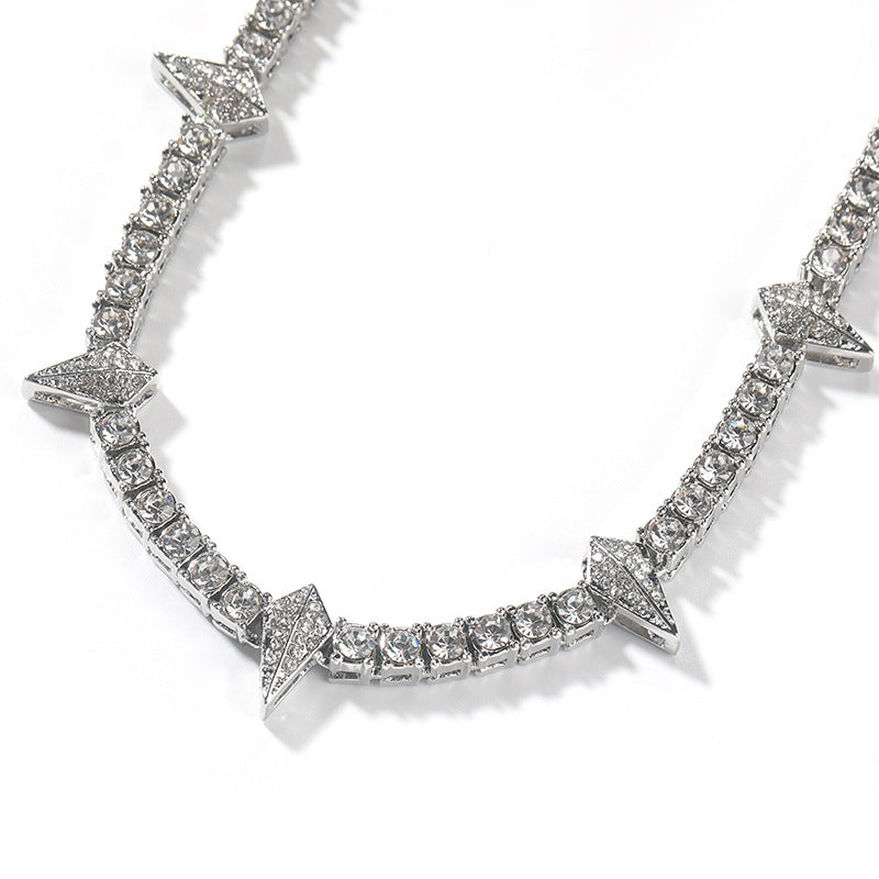 Glow-in-the-Dark Rhinestone Black Panther Necklace