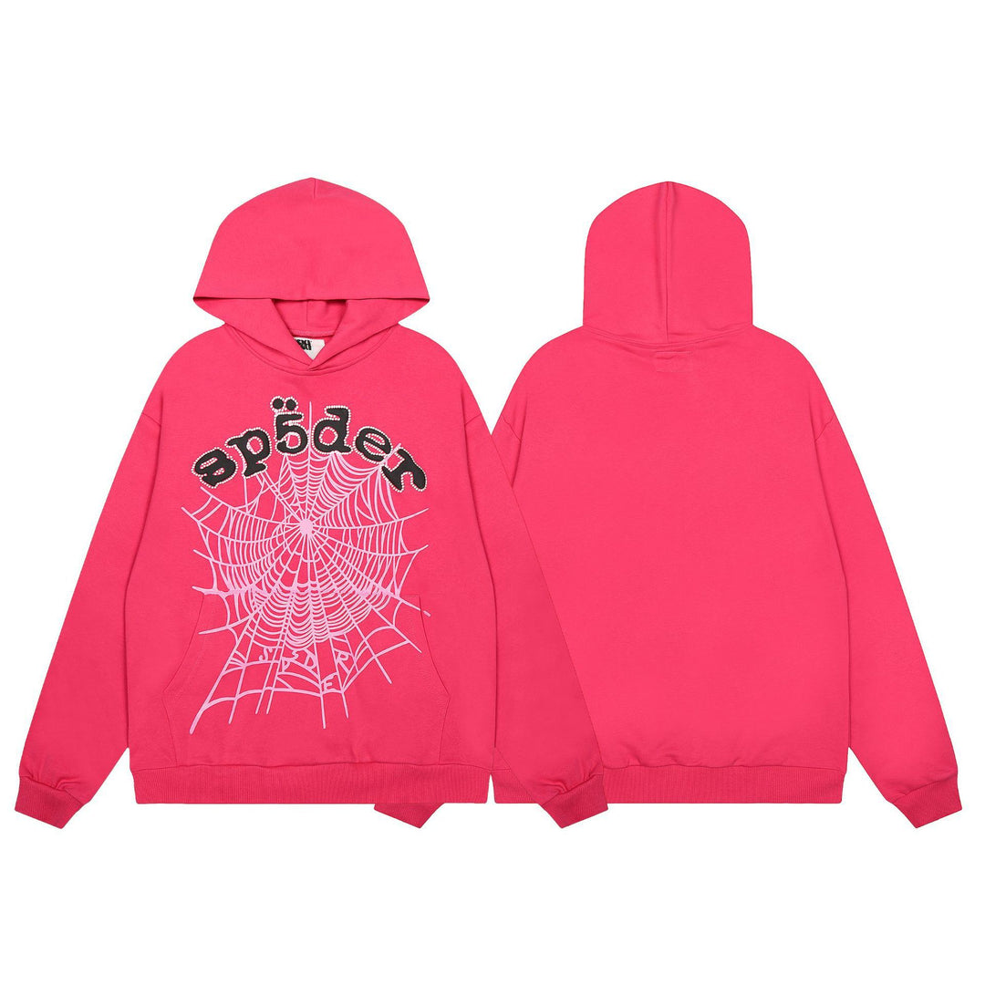 Sp5der555555 Spiderweb Foam Print Sweatshirt Set