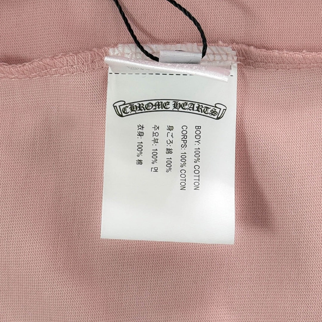 Chrome Hearts heavy-duty cross-stitch embroidery T-shirt