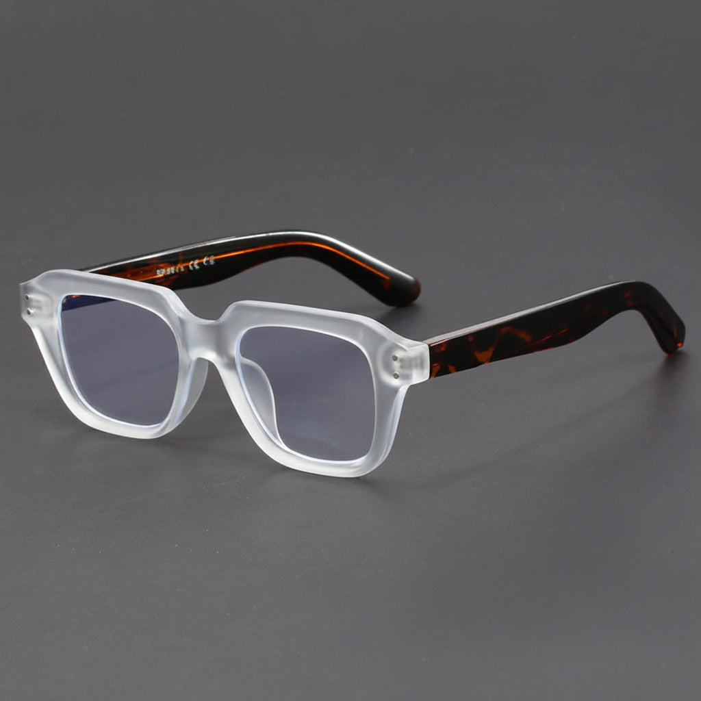 Thick Rectangular Eyeglass Frames for Wider Faces