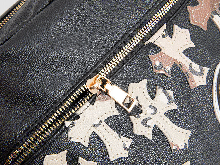 Chrome Hearts Camouflage Sports PU Leather Crossbody Bag