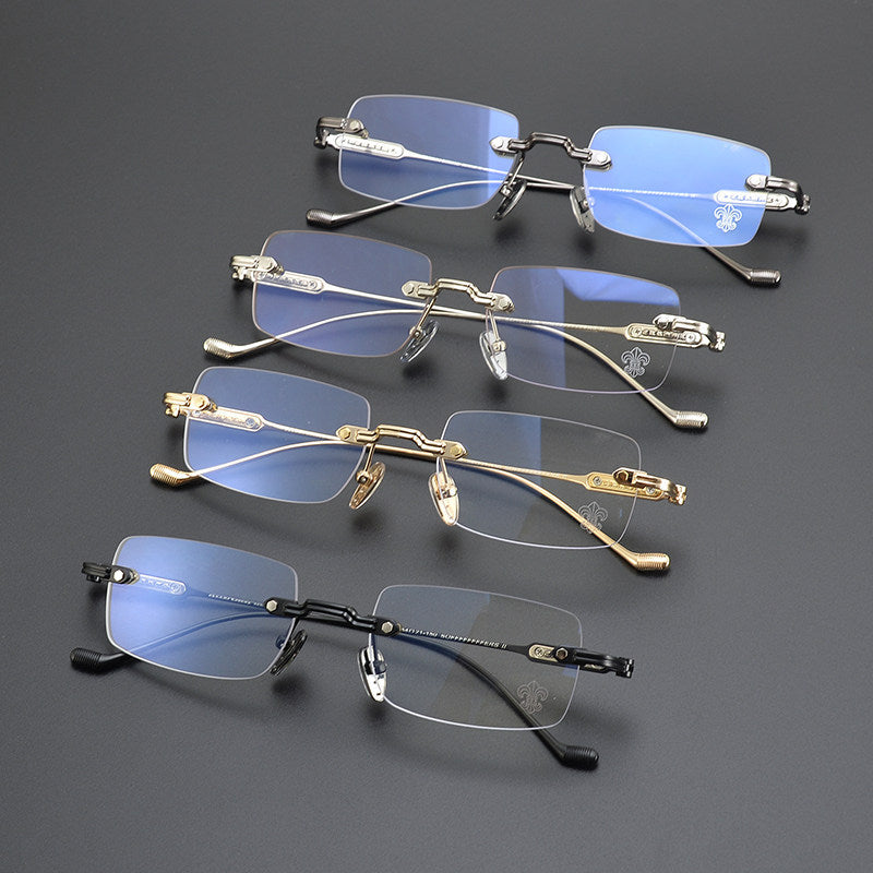Chrome Hearts Engraved Rimless Frames