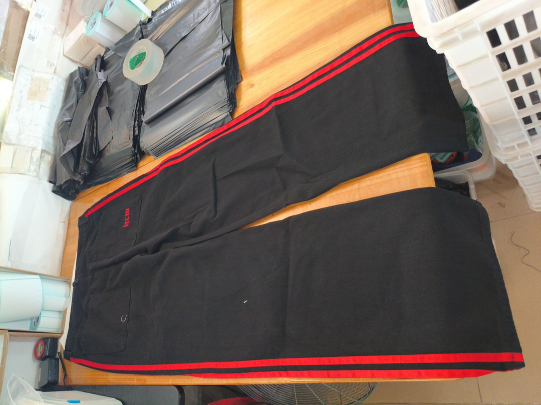 Striped jeans, Y2K casual wide-leg straight-leg jeans