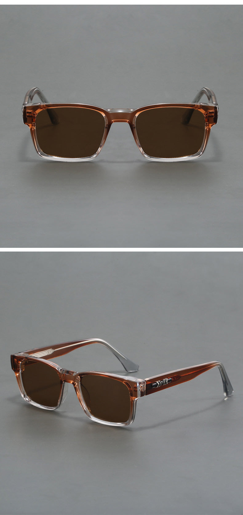 Thick-rimmed anti-blue light photochromic glasses
