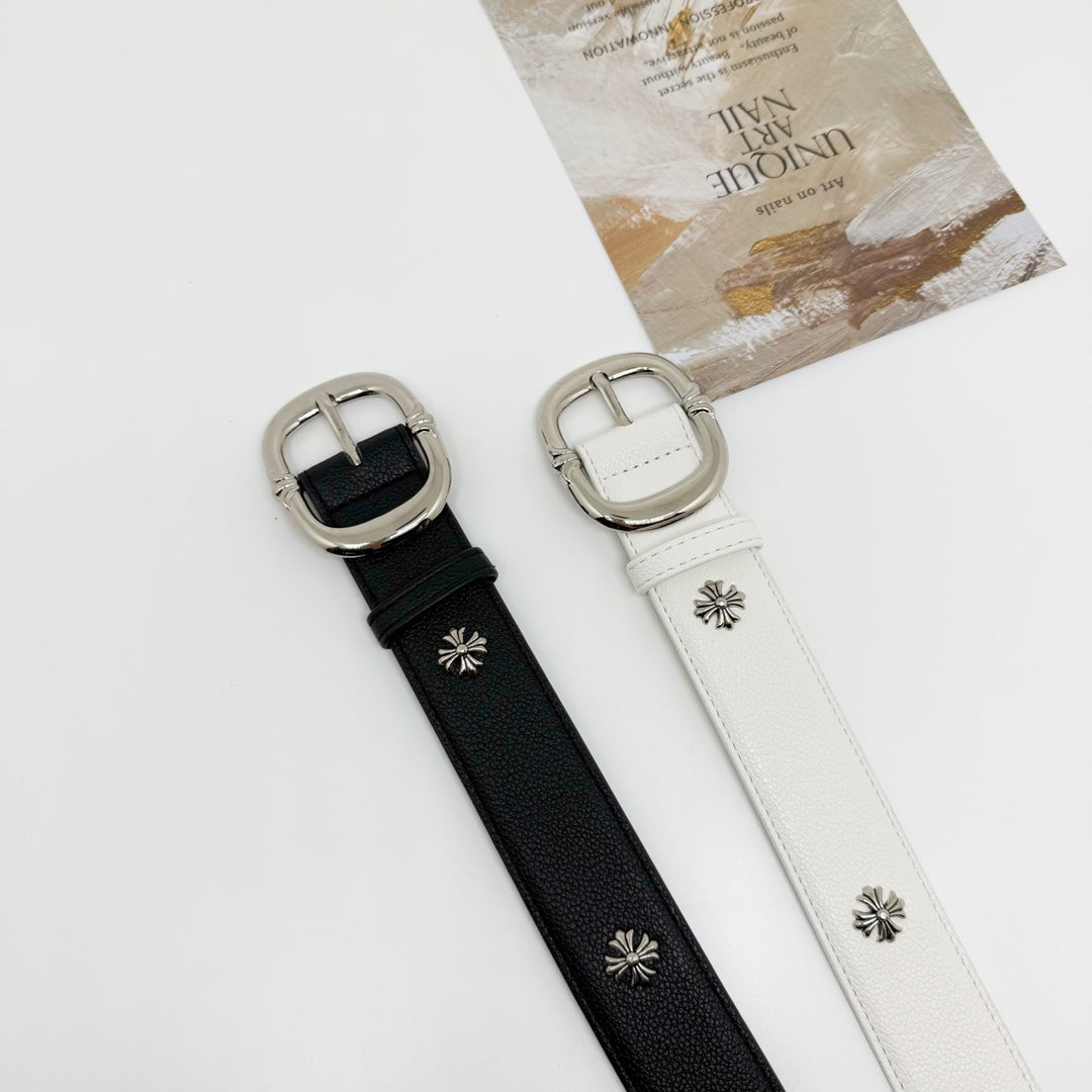 Chrome Hearts Pin Buckle Studded Belt