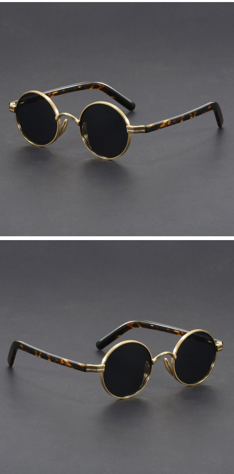 Metal-framed crystal sunglasses