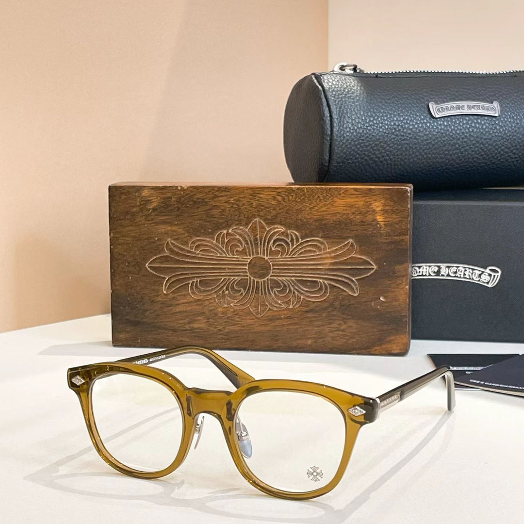 Chrome Hearts Irregular Eyeglasses with Nose Pads