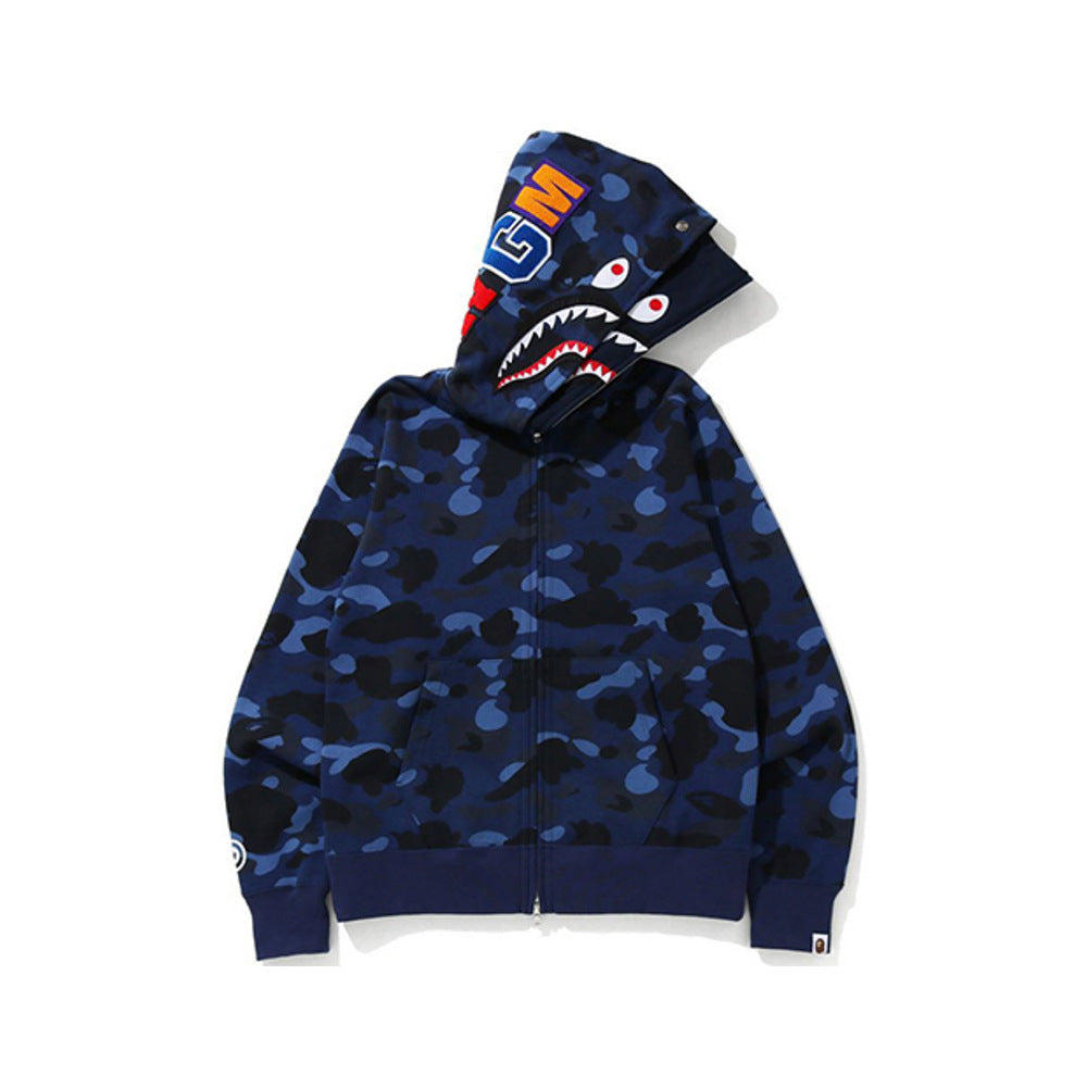 BAPE Shark camouflage jacket cardigan hooded