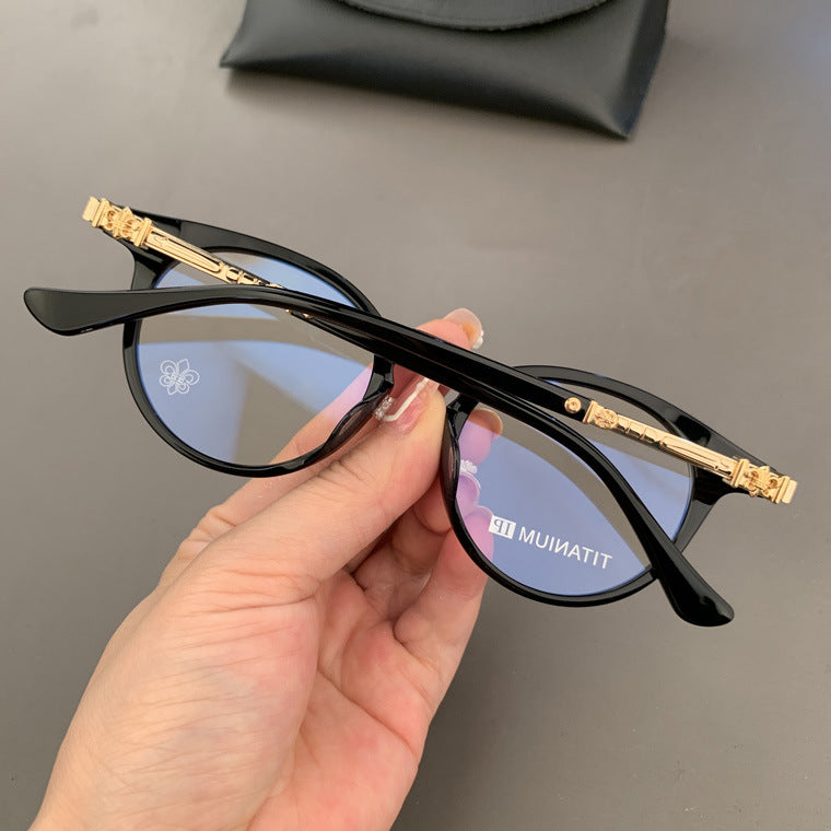 Chrome Hearts retro large frame versatile glasses