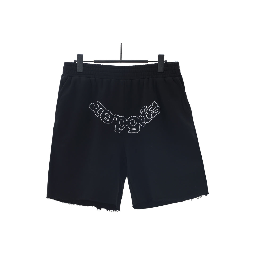 Sp5der Foam Letter 555 Shorts Sweatpants