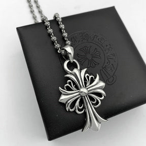 ch chrome hearts cross pendant hip hop necklace