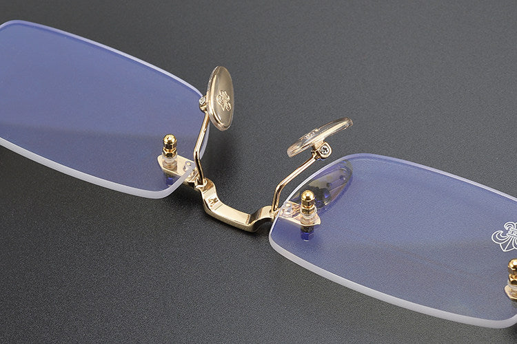 Chrome Hearts Engraved Rimless Frames