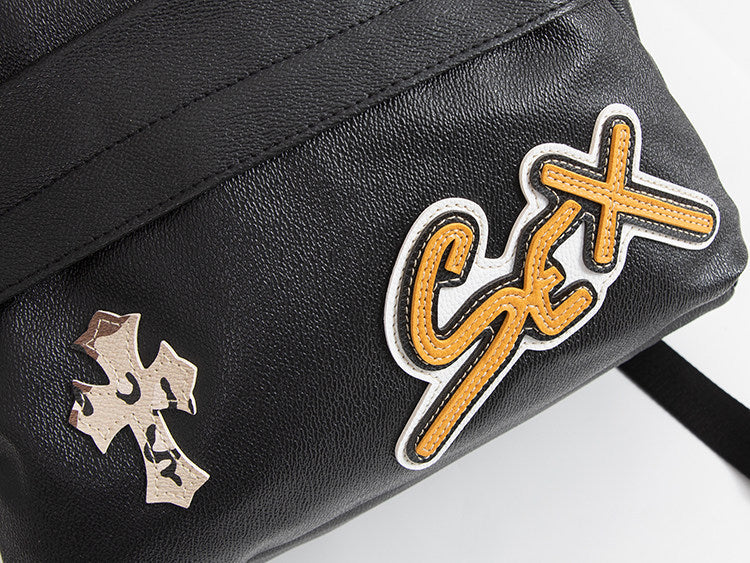 Chrome Hearts Cross Large Capacity PU Leather Backpack