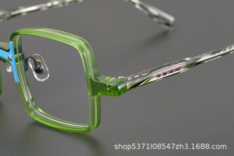Retro Square Large Frame Glasses