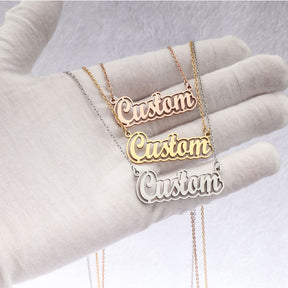 Customized hollow name necklace