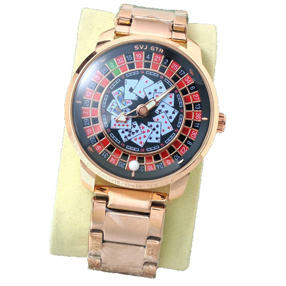 Rotary wheel quartz watch