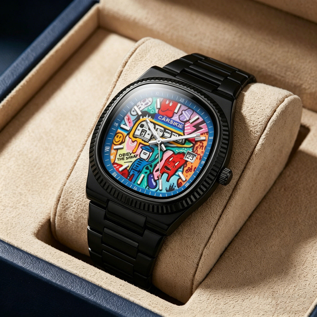 Square Cartoon-Themed Sports Watch