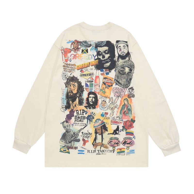 Vintage West Coast Pullover Long-Sleeve Top