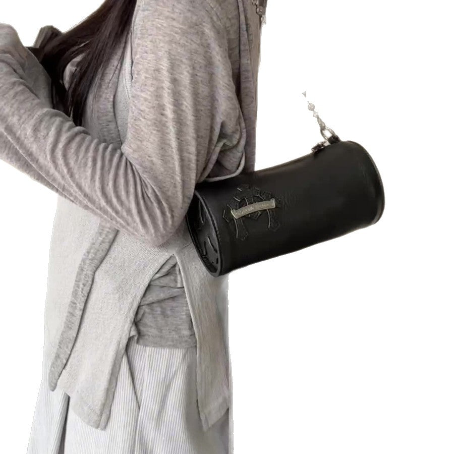 Chrome Hearts cross pencil mini cylindrical handbag