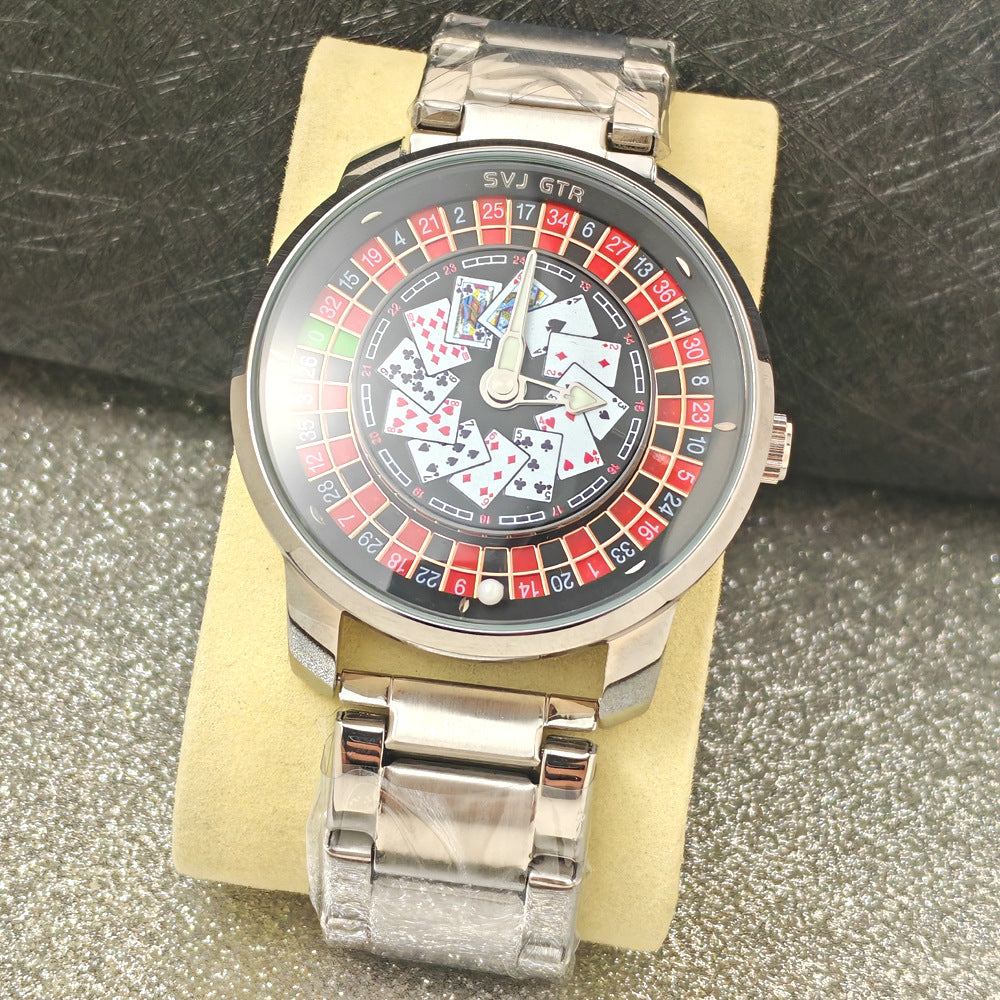 Rotary wheel quartz watch