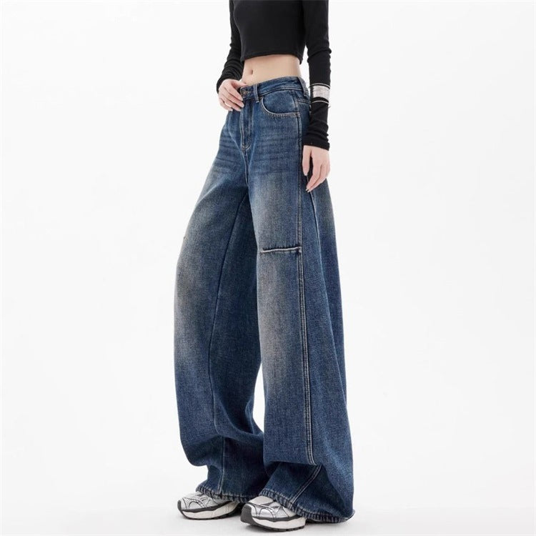 High-Waisted, Loose Fit, Slimming, Floor-Length Wide-Leg Pants