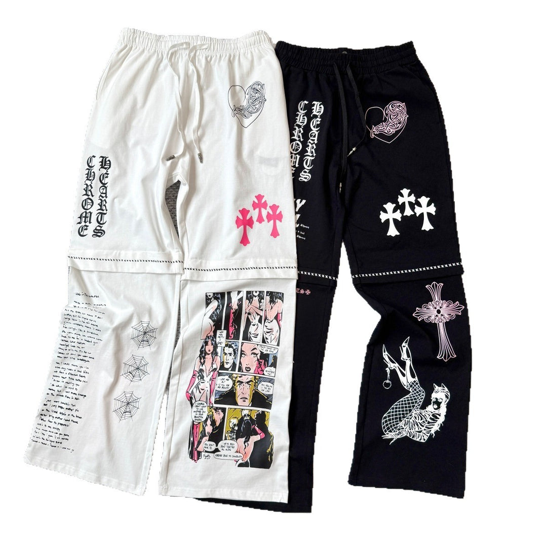 Chrome Hearts straight-leg casual pants for women