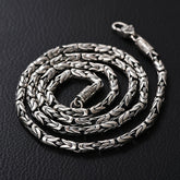 Peace pattern retro thick necklace