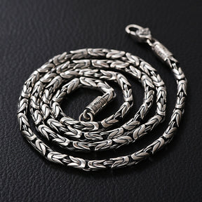 Peace pattern retro thick necklace