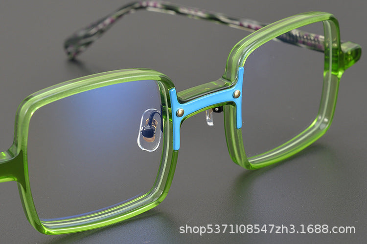 Retro Square Large Frame Glasses