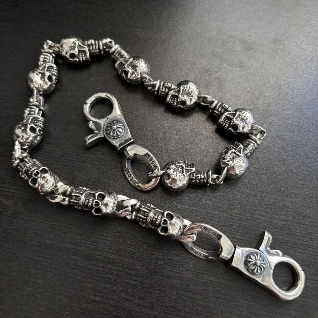 Chrome Hearts double lobster buckle versatile pants chain