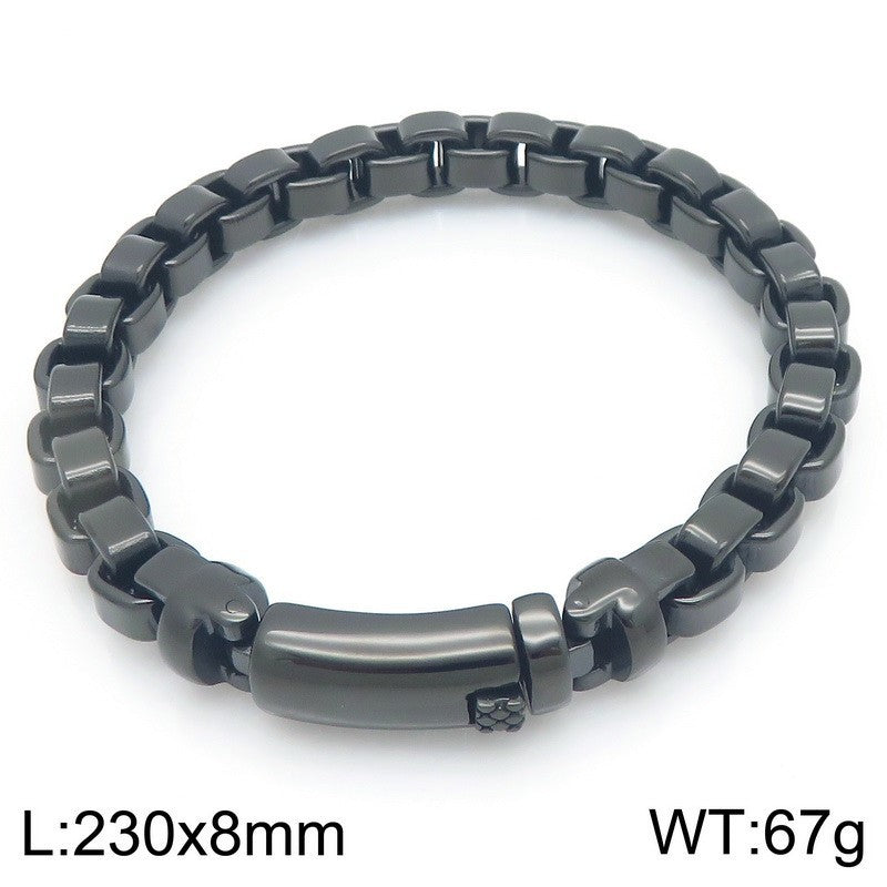Retro simple stainless steel bracelet