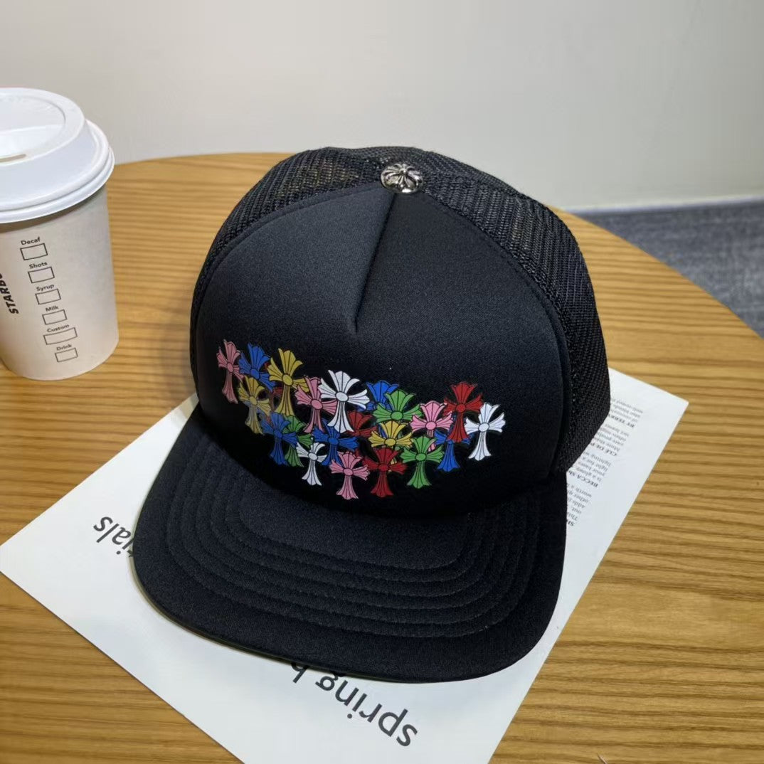 Chrome Hearts Ripped Denim Baseball Cap