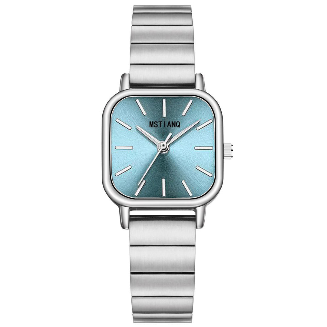 Simple student bamboo-joint steel band quartz watch