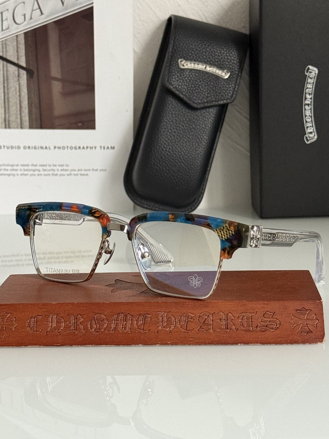 Chrome Hearts Heavy Industries Business Titanium Frame Eyeglasses