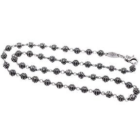 chrome hearts round bead necklace