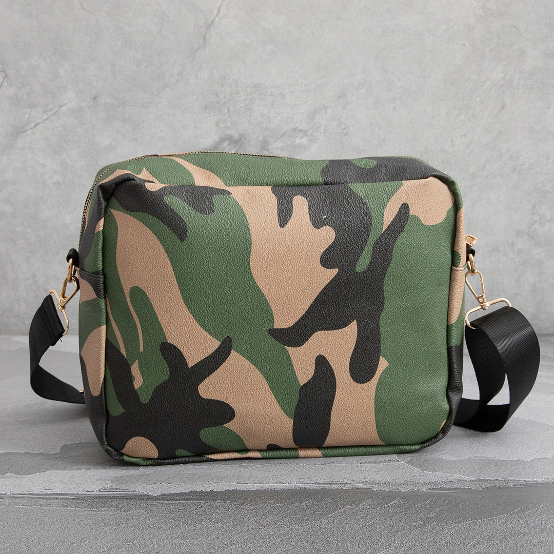 Chrome Hearts Camouflage Sports PU Leather Crossbody Bag