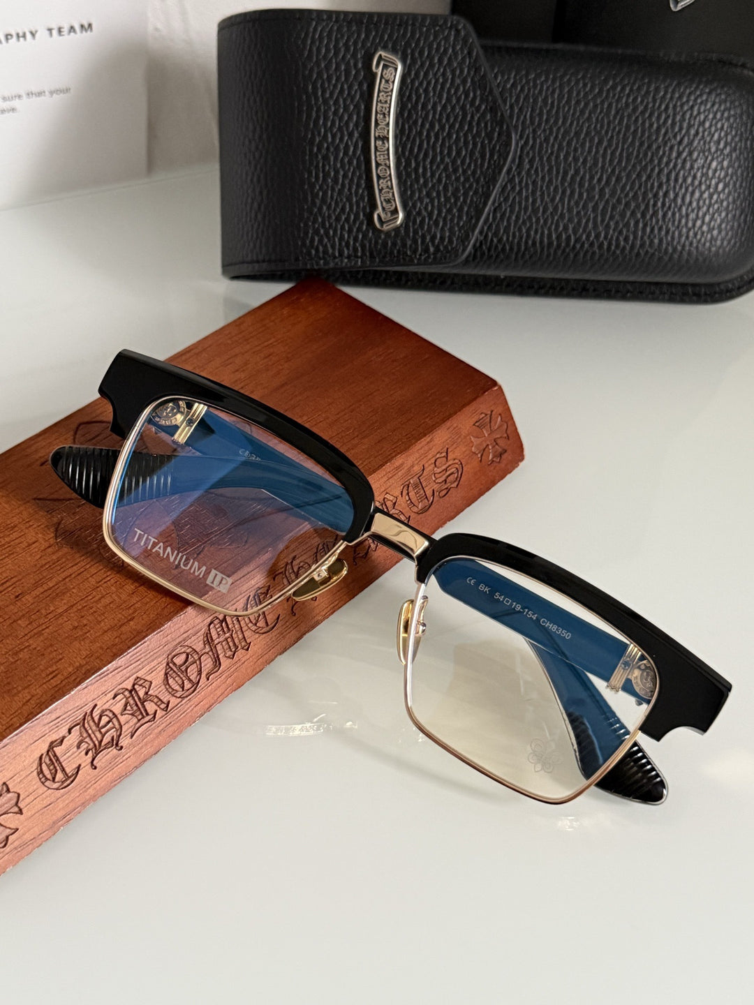 Chrome Hearts Heavy Industries Business Titanium Frame Eyeglasses