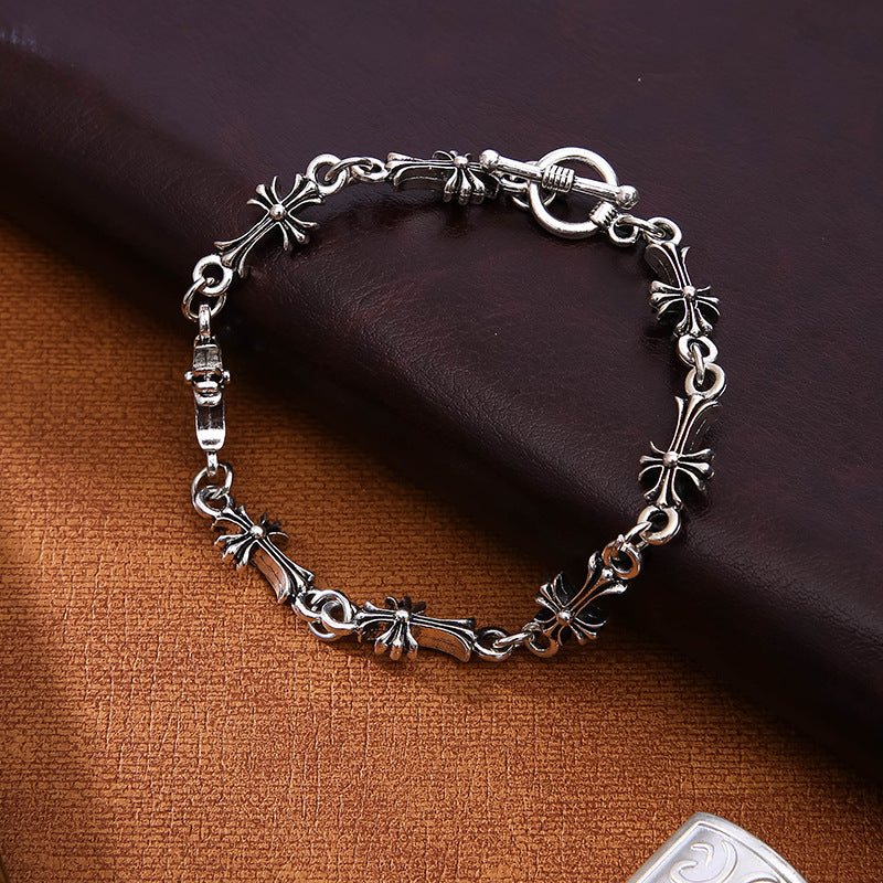 chrome hearts cross couple bracelet