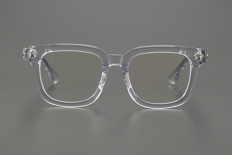Chrome Hearts large frame clear lens glasses