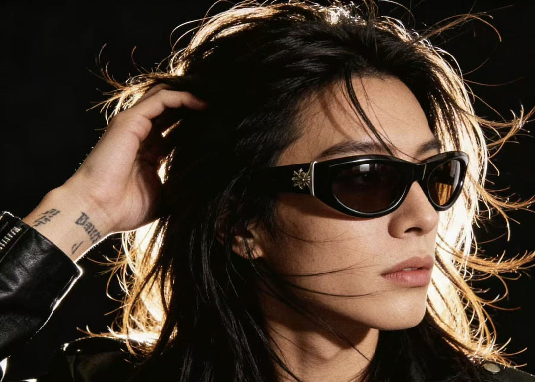 Chrome Hearts Small Frame Cat-Eye Sun Protection Sunglasses