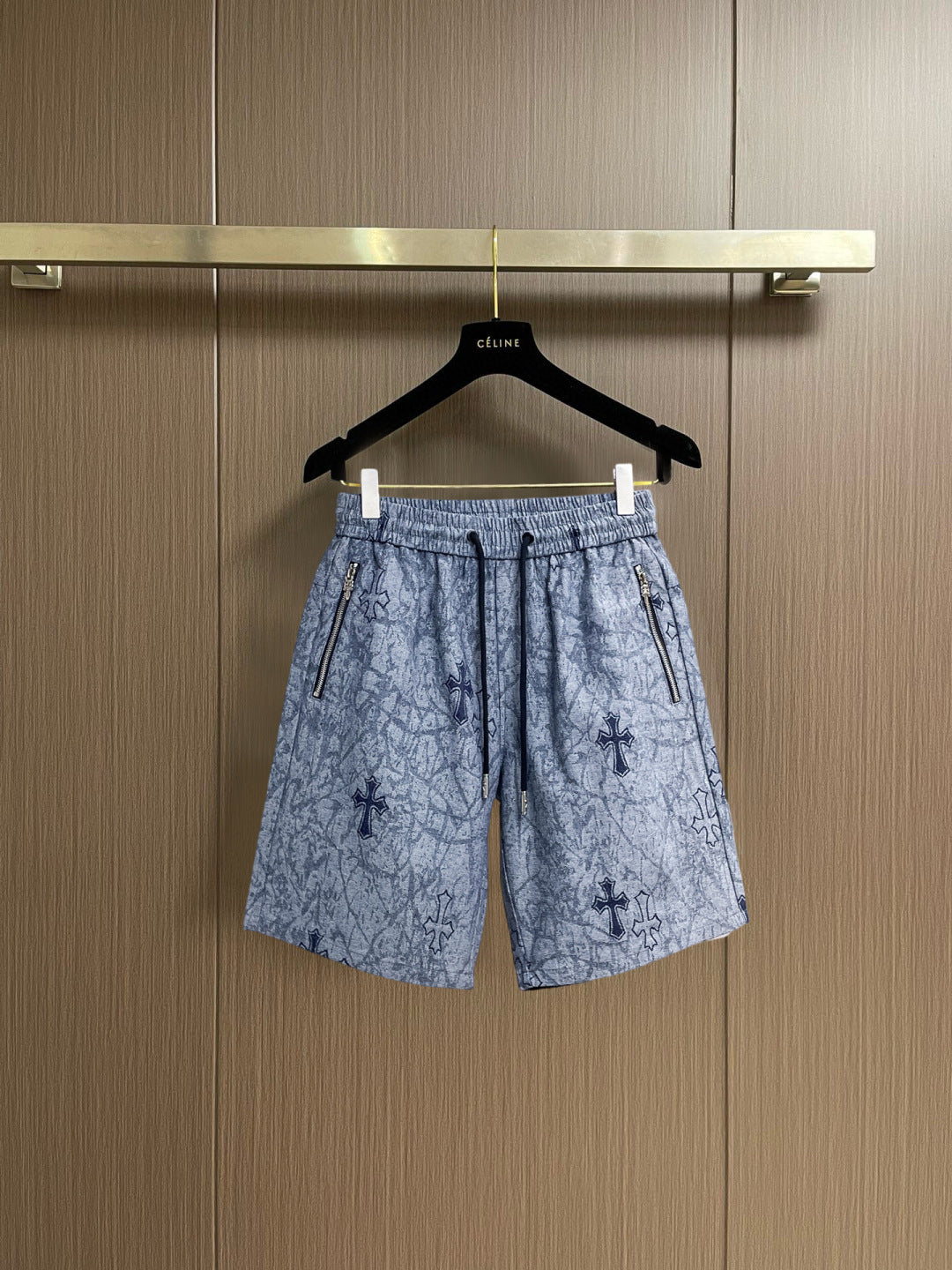 Chrome Hearts horseshoe cross breathable casual shorts