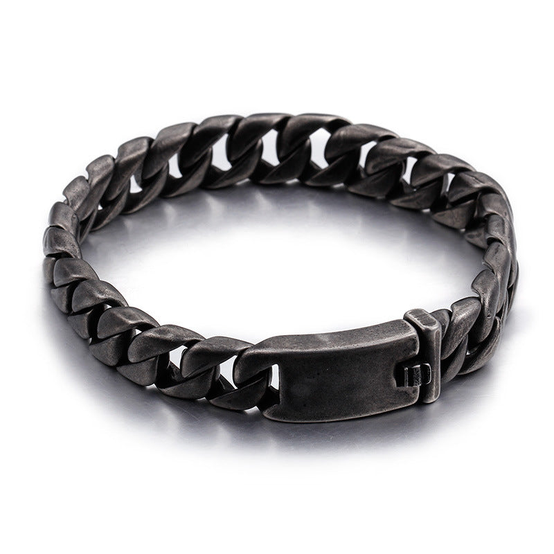 Minimalist titanium steel bracelet