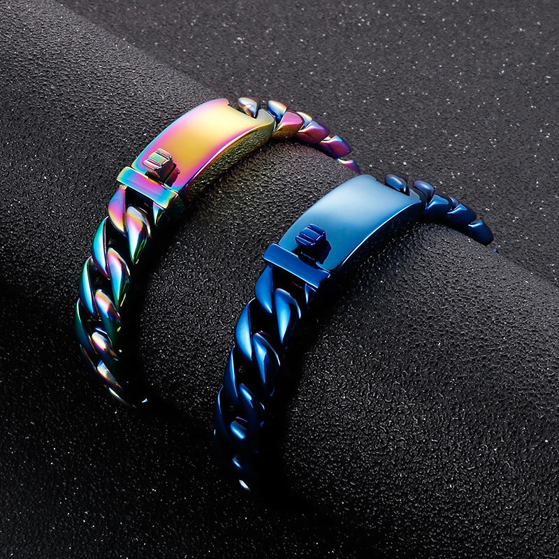 Minimalist titanium steel bracelet