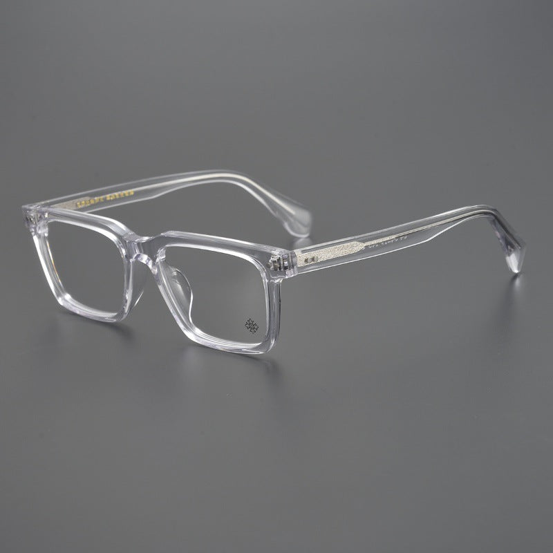 Handcrafted Square Retro Acetate Eyeglasses