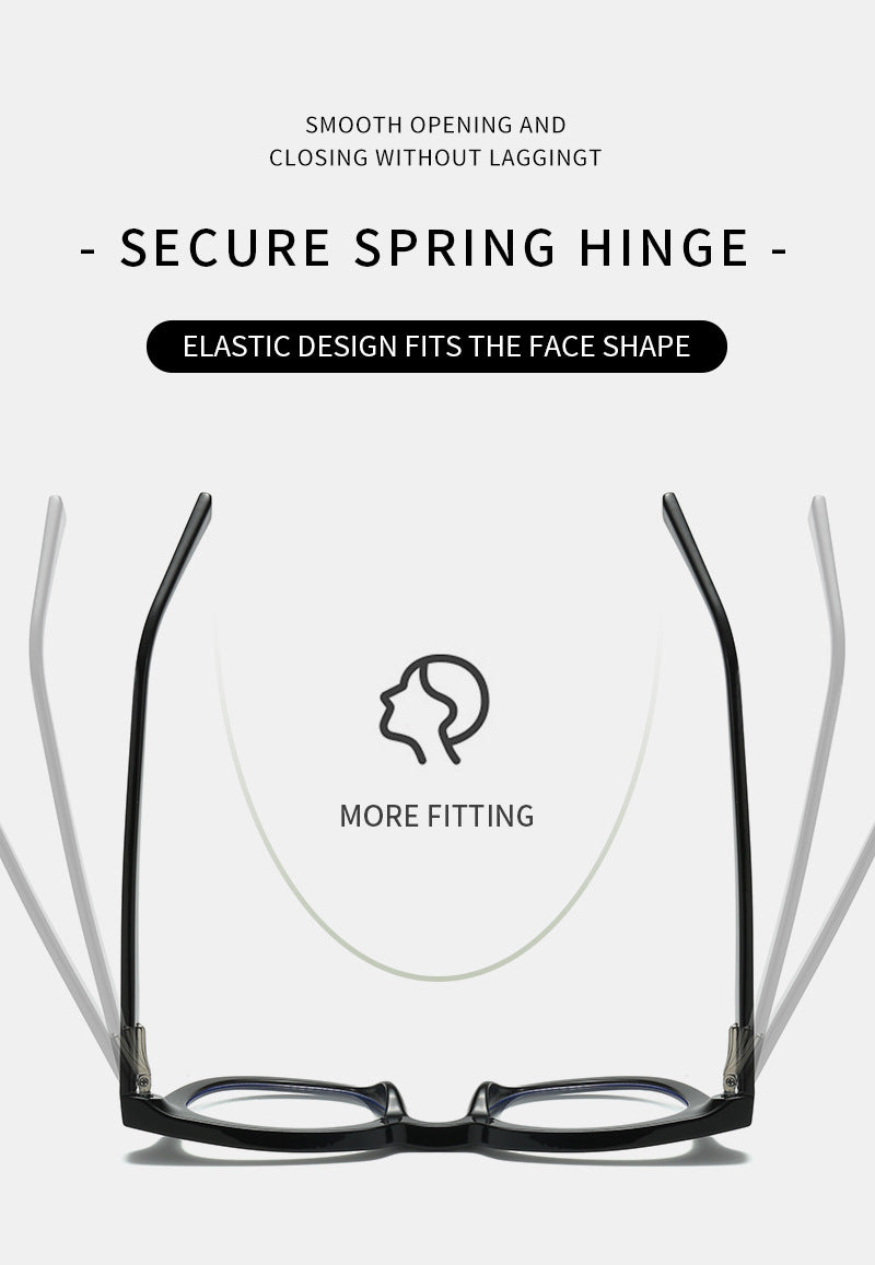 Classic Retro Thick-Frame TR90 Glasses