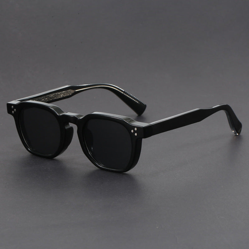 retro thick frame UV400 protection sunglasses