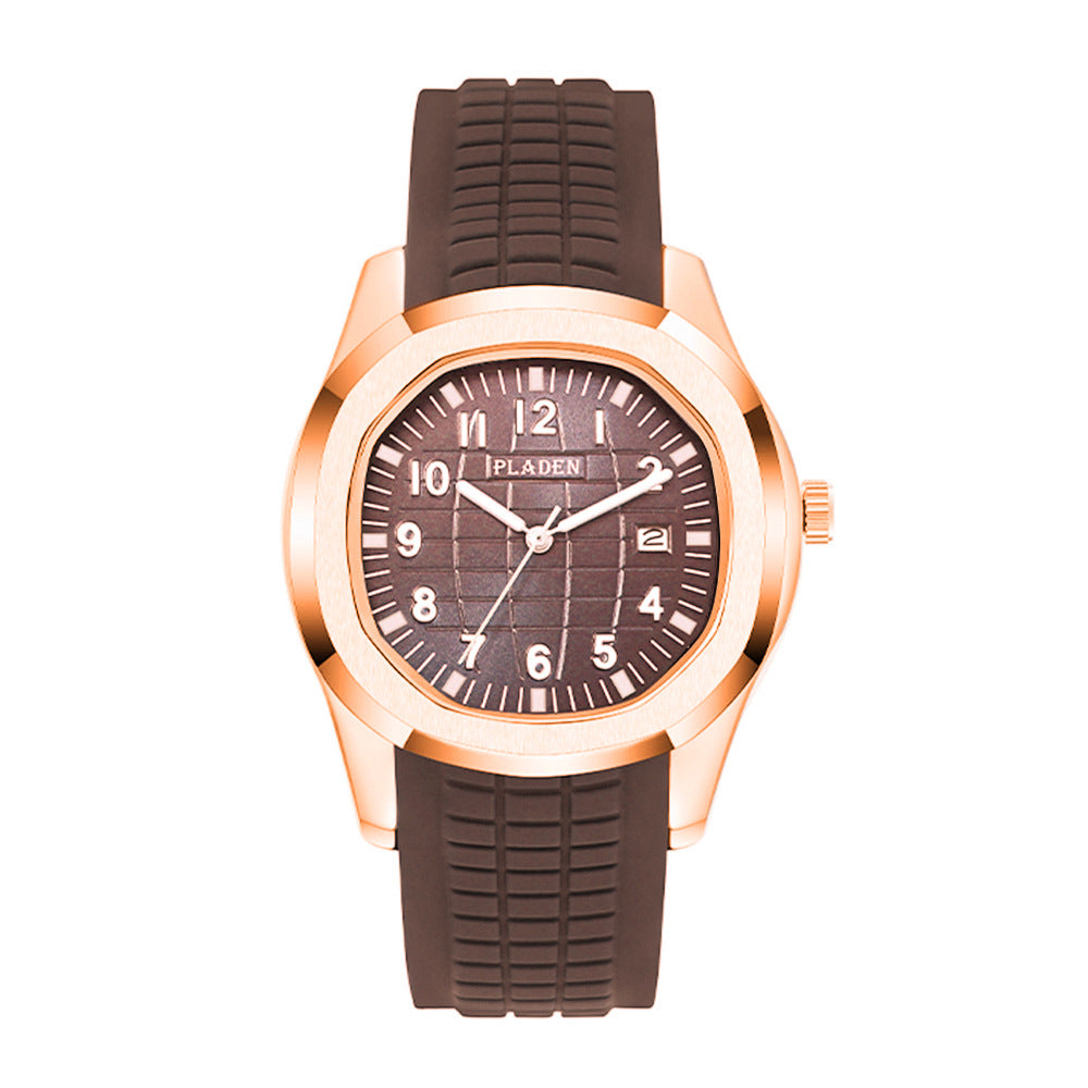 Grenade Luminous Silicone Strap Quartz Watch