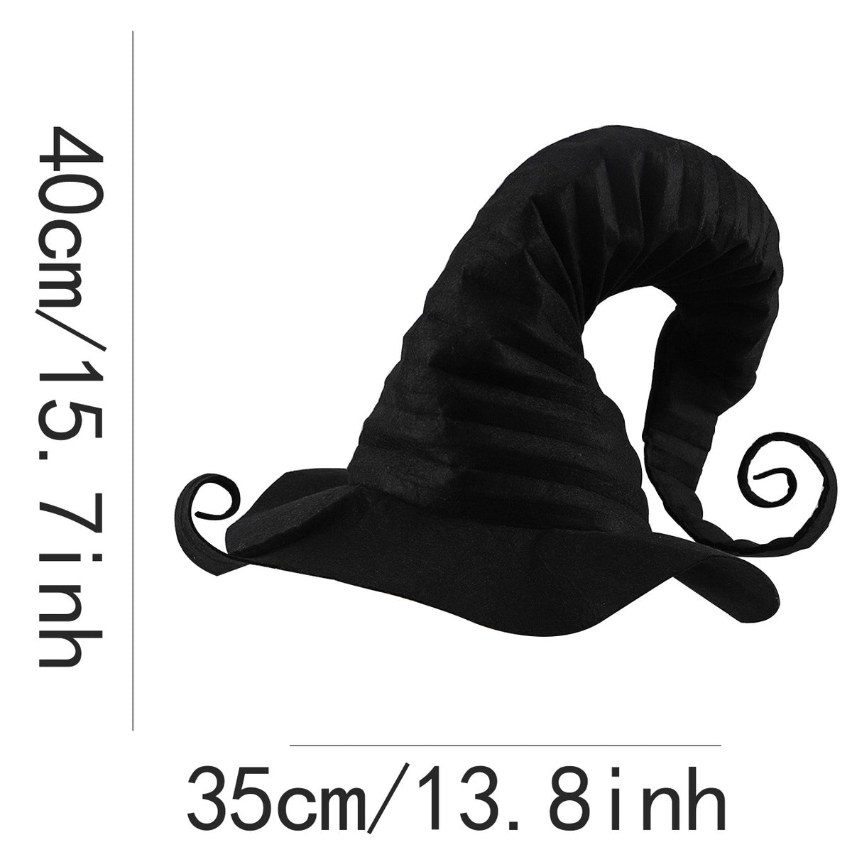 Halloween black magic witch hat