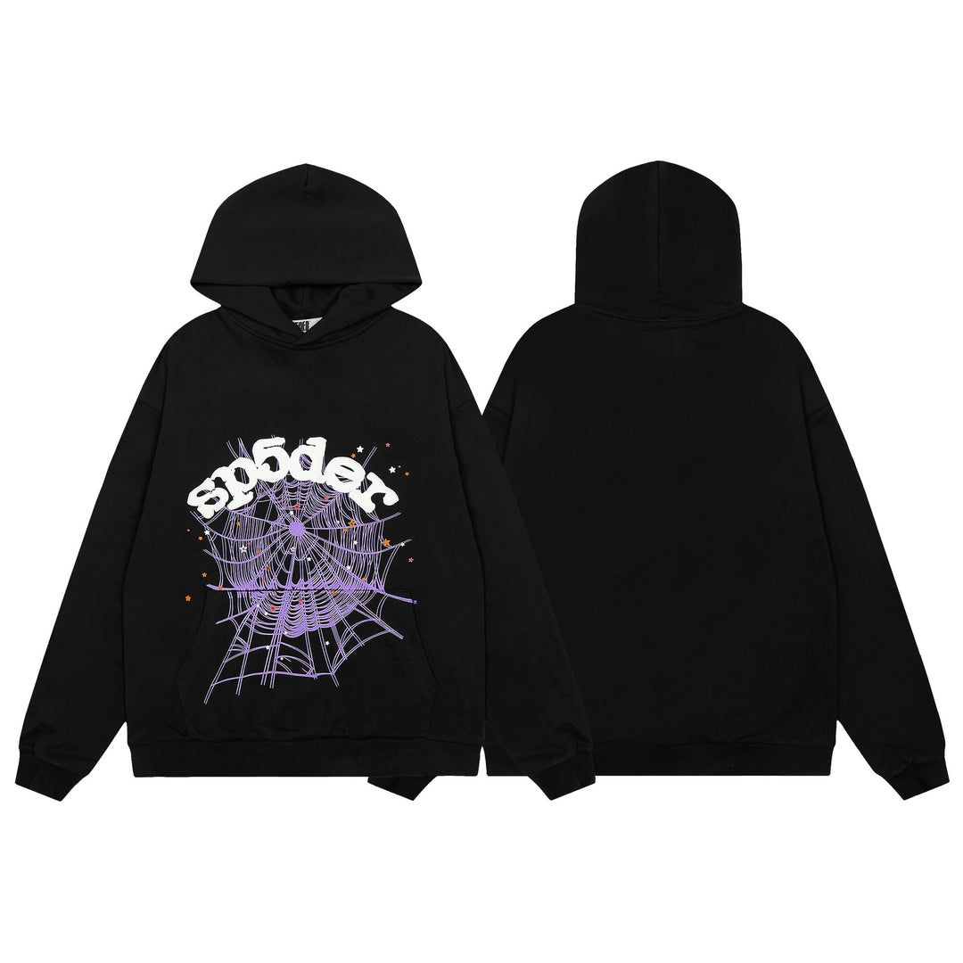 Sp5der555555 Spiderweb Foam Print Sweatshirt Set