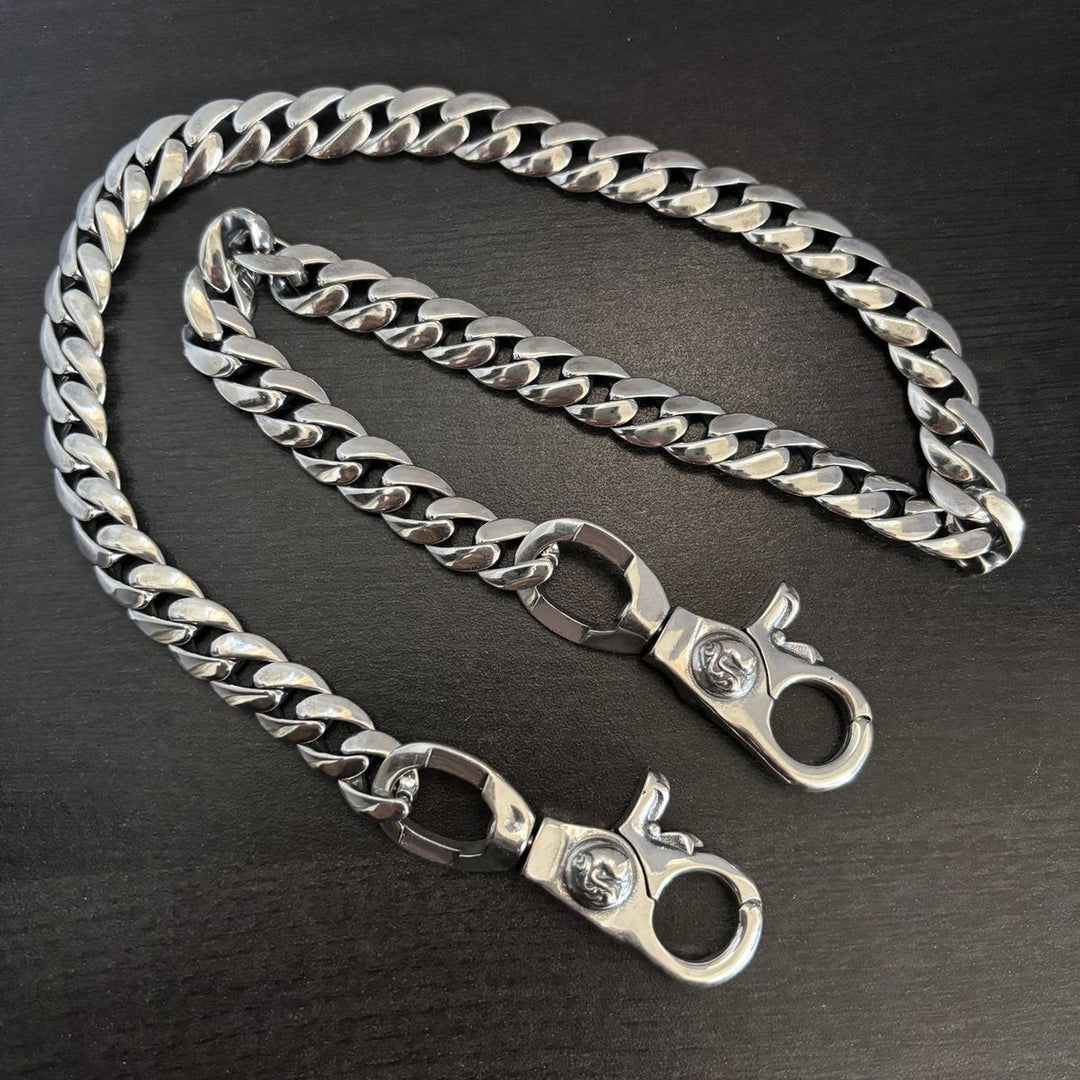 Chrome Hearts double lobster buckle versatile pants chain